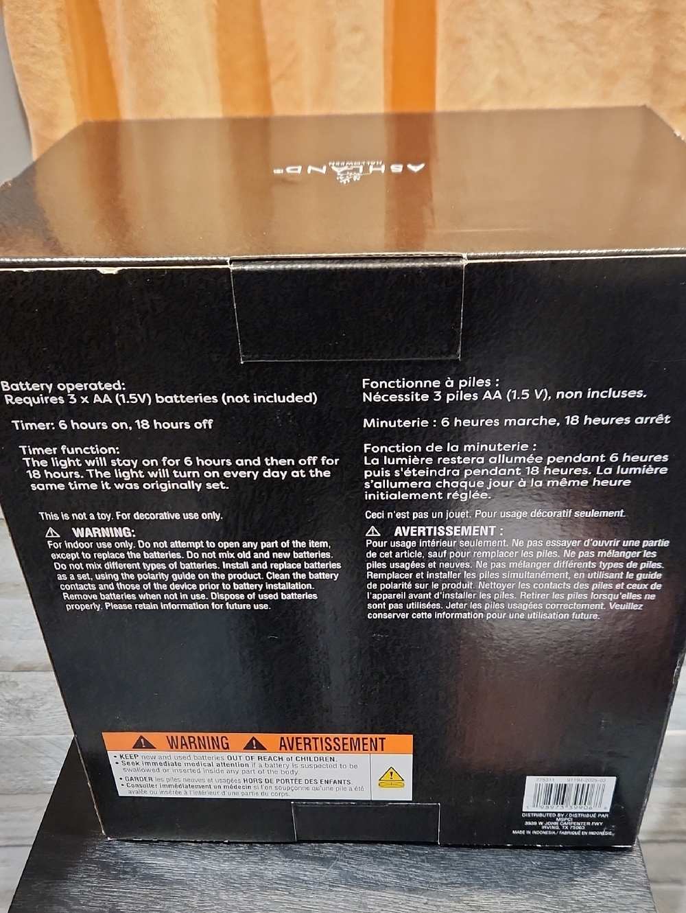 NWT Ashland LED Infinity Pumpkin Infinity Mirror - Orange 10.9" - Picture 7 of 7